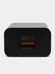 Черный блок питания, СЗУ, USB, 3A, универсальный зарядный адаптер