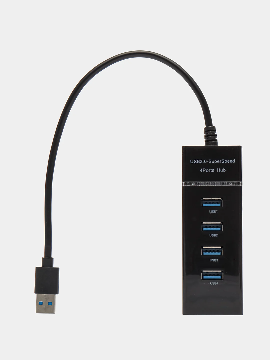 Черный разветвитель портов USB Hub USB 3.0, хаб концентратор