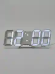 Белый настольные электронные часы с будильником