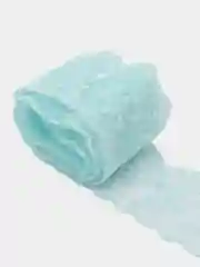 Мятный кружево, органза, 2 м, ширина 4 см