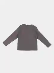 Угольный лонгслив для мальчика, 1-4 года, 100% хлопок