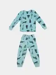 Бирюзовый пижама для детей 2-4 лет