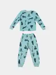 Бирюзовый пижама для детей 2-4 лет