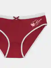 Бордовый трусы женские