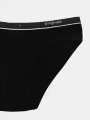 Черный трусы женские, хлопок
