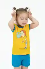 Голубой футболка и шорты для девочки, комплект для девочки, Утенок