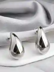 Серебряный женские серьги капли, сережки гвоздики капельки