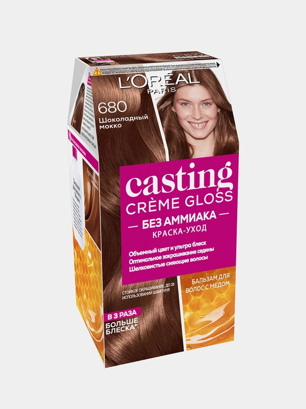Крем-краска для волос Loreal Paris Casting Creme Gloss тон 680, Шоколадный мокко