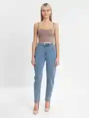 Джинсы женские mom fit с высокой посадкой, голубые и черные МОМ