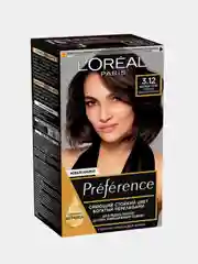 Краска для волос LOreal Paris Preference, тон 3.12 - Мулен Руж, с комплексом экстраблеск