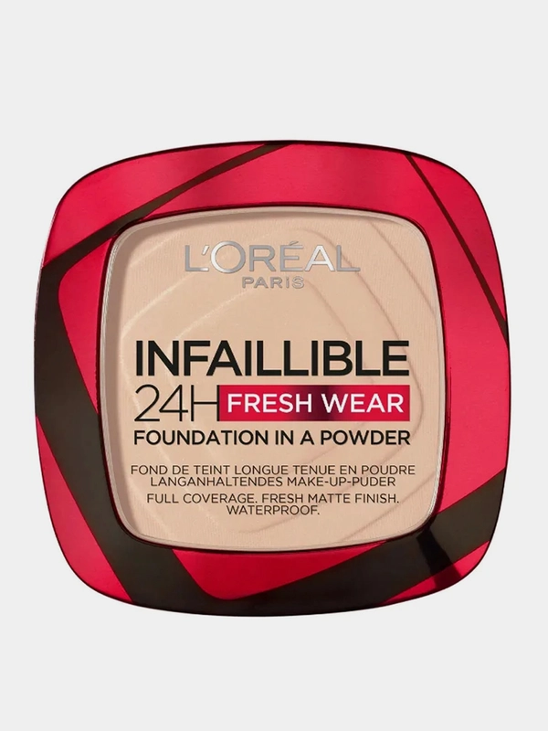 Пудра для лица LOreal Paris Infaillible Fresh Wear, тон 20 - слоновая кость, 9 г