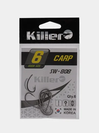 Хром крючки рыболовные Killer карповые