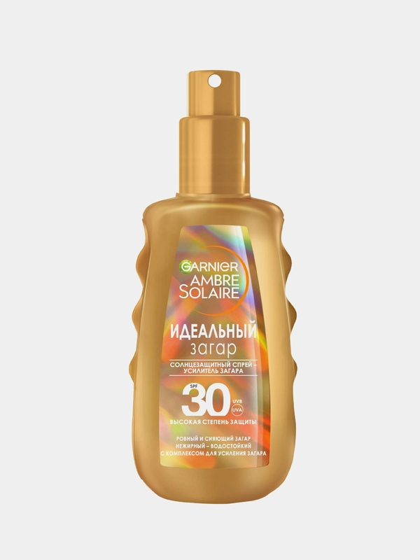 Солнцезащитный спрей-проявитель загара Garnier Ambre Solaire SPF30 Идеальный загар, 150 мл