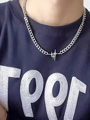 Цепочка ожерелье с подвеской звезды, цепь мужская, женская