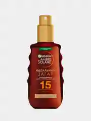 Масло-спрей для загара с SPF-15 Garnier Ambre Solaire, с маслом карите, 150 мл
