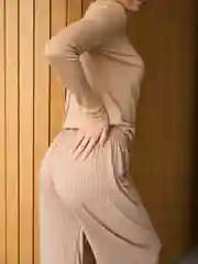 Бежевый брюки женские