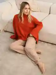 Бежевый брюки женские