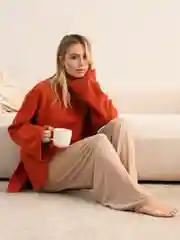 Бежевый брюки женские