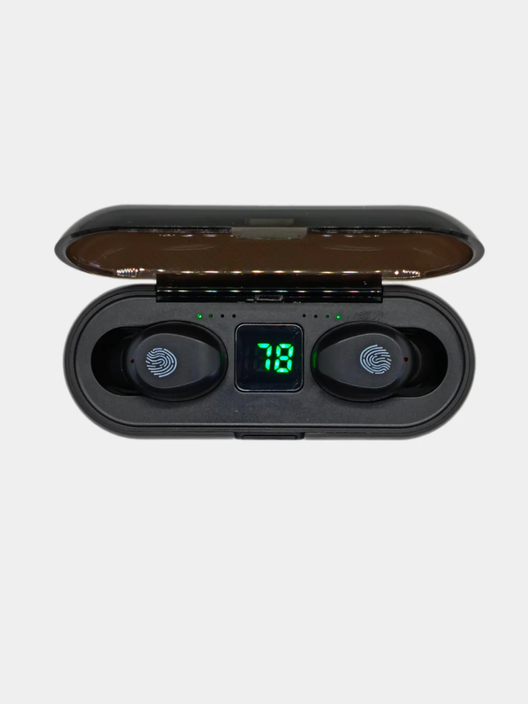 Черный беспроводные наушники F9, Bluetooth, с функцией Power bank