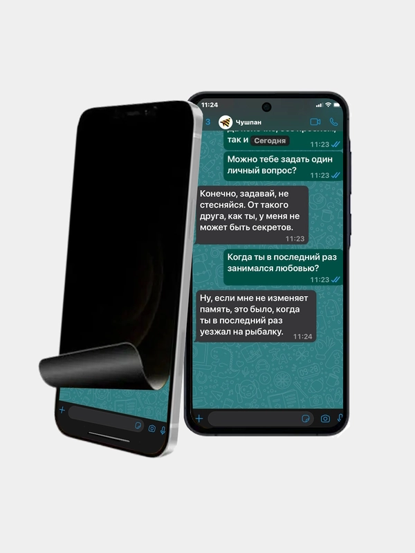Гидрогелевая пленка антишпион для Samsung Galaxy S24,S23,S21,S20 FE, S24 PLUS приватная