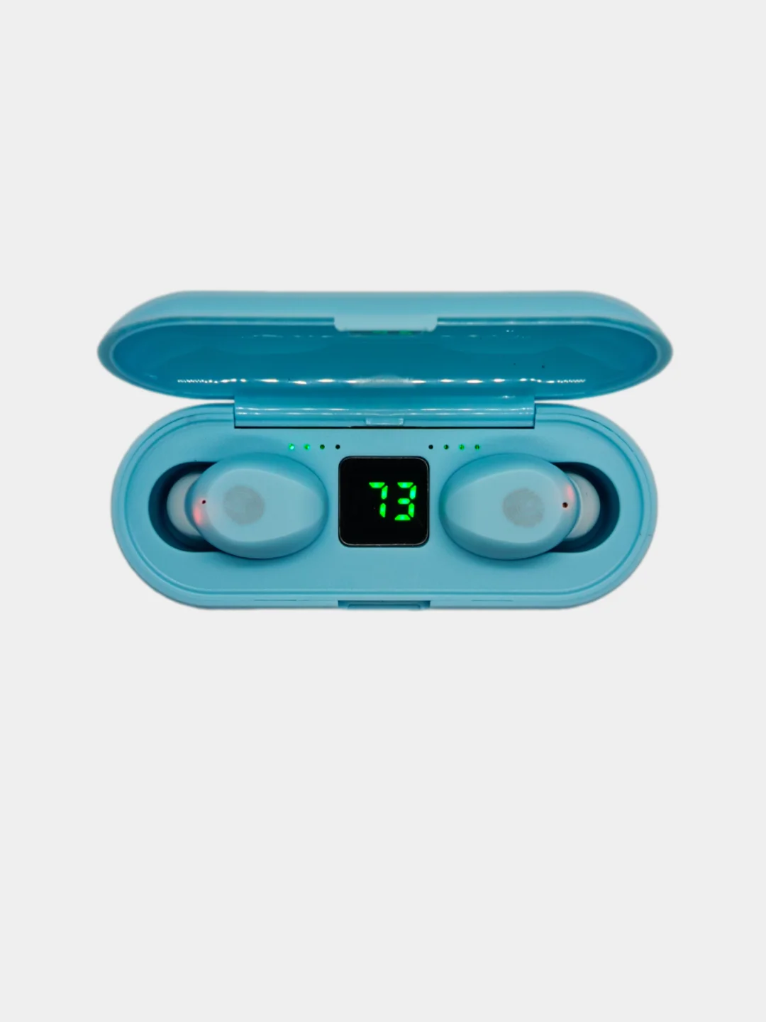 Небесно-голубой беспроводные наушники F9, Bluetooth, с функцией Power bank