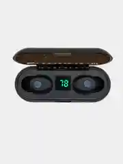 Розовый беспроводные наушники F9, Bluetooth, с функцией Power bank