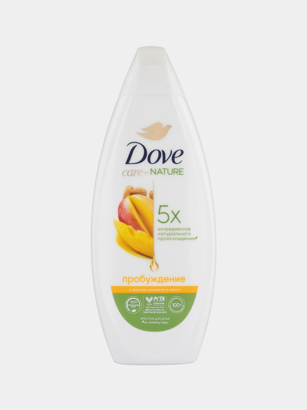Dove Крем-гель для душа "Пробуждение", с маслом миндаля и манго, 250 мл