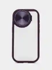 Черный чехол для iPhone 15, 15 Plus, 15 Pro, 15 Pro Max с зеркалом