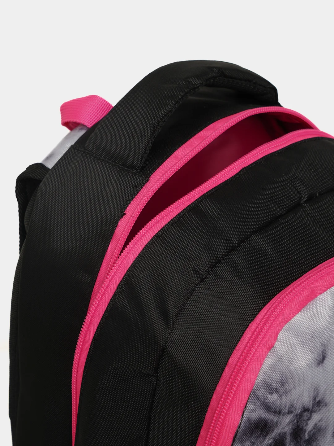 Розовый рюкзак Berlingo Boom "Black style" 38,5*29*12см, 2 отделения, 3 кармана, анатом ЭВА спинка