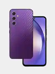 Пурпурный защитная пленка для Samsung A35 под карбон, черная,назад, кожу