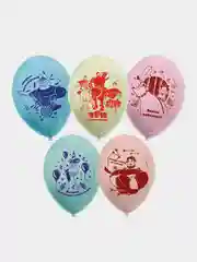 Воздушные шарики Три Богатыря 30 см, 5 шт