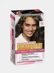Стойкая крем-краска для волос LOreal Paris "Excellence", оттенок 2.00, Темно-коричневый