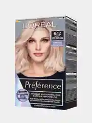 Краска для волос LOral Paris Preference, тон 9.12, Сибирь, оч. светло-русый пепельный