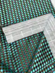 Бирюзовый штора-портьера  "Горошек" 3D, 1,7 м