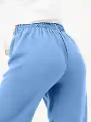Голубой брюки женские, широкие