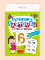 Салатовый карточки обучающие для детей двусторонние 16 шт., 170х265 мм. Проф-Пресс