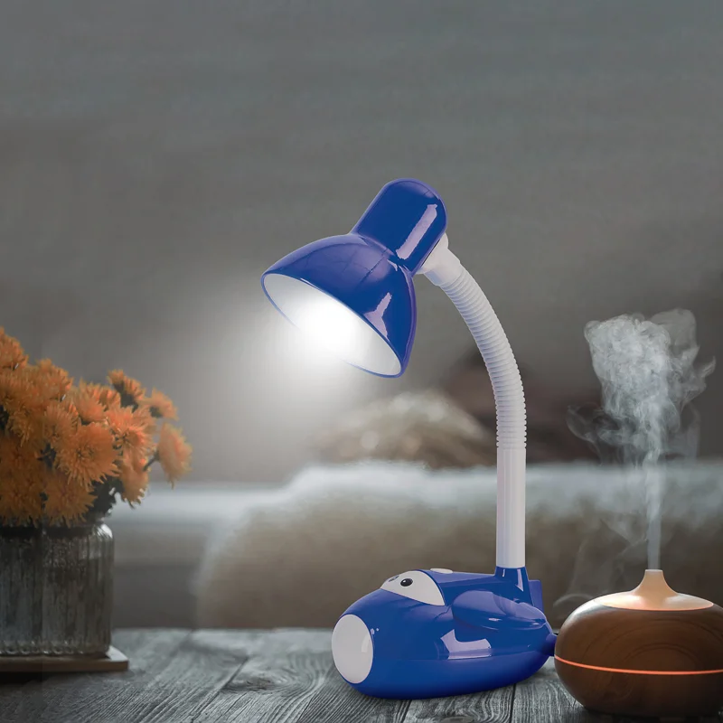 Светильник настольный REXANT "Смелый Летчик", Е27, 60 Вт, цвет синий
