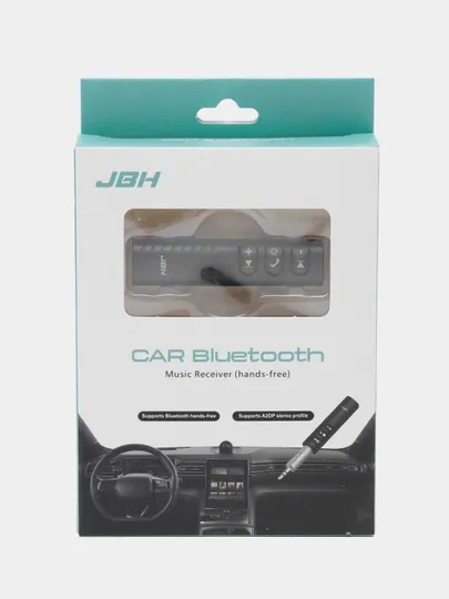 Блютуз ресивер JBH AUX BT-03, для авто, черный, автомобильный AUX ресивер Bluetooth