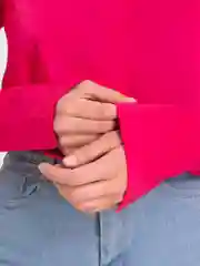 Фуксия рубашка женская укороченная