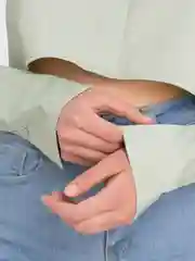 Салатовый рубашка женская укороченная