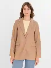Карамельный пиджак женский oversize / Пиджак оверсайз офисный классический