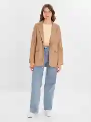 Карамельный пиджак женский oversize / Пиджак оверсайз офисный классический