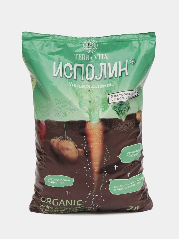 Универсальное гранулированное органическое удобрение долговременного действия ИСПОЛИН