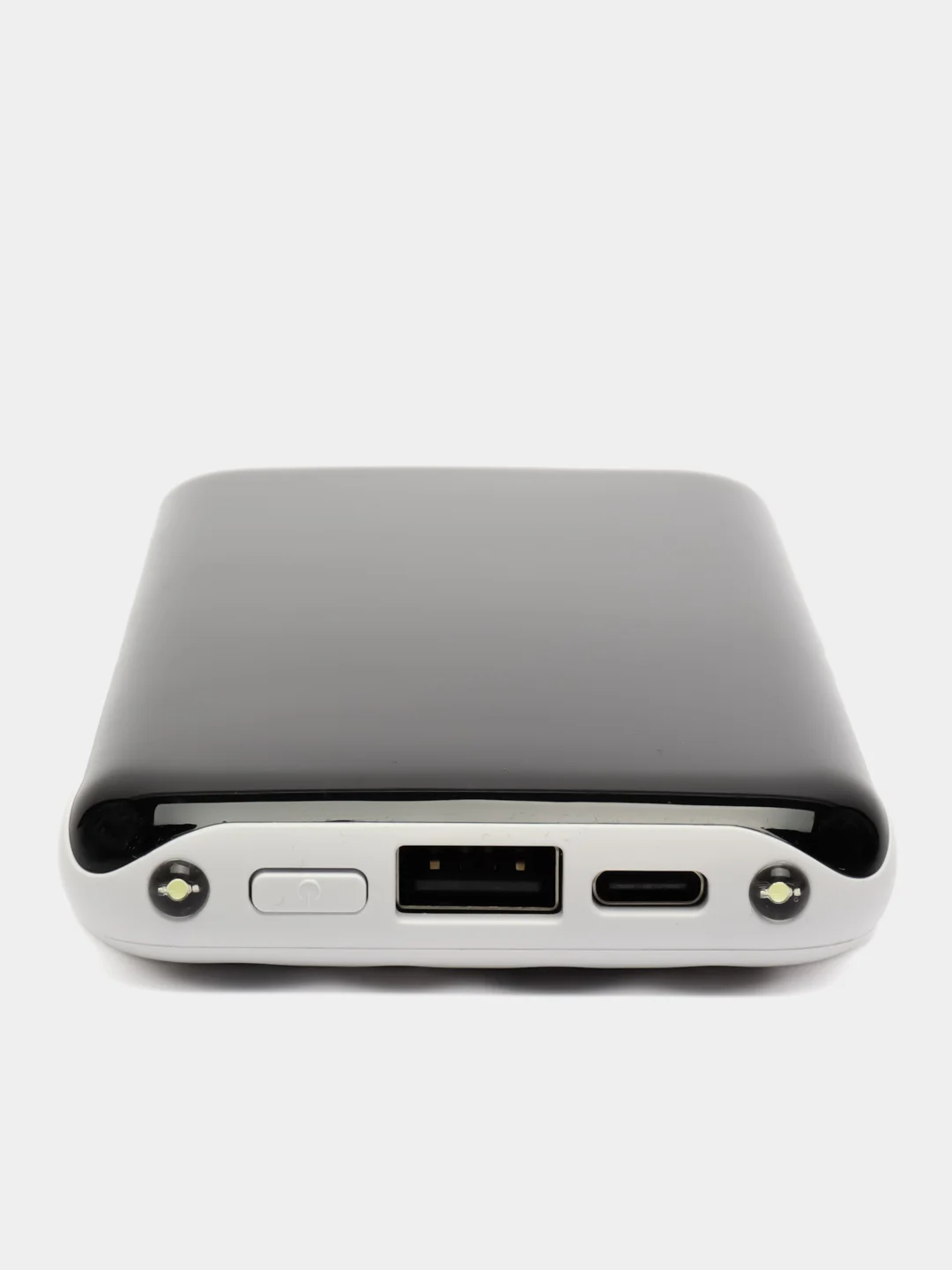 Белый внешний аккумулятор / Powerbank / повербанк с встроенными проводами 20000 мАч