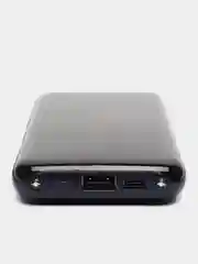 Синий внешний аккумулятор / Powerbank / повербанк с встроенными проводами 20000 мАч