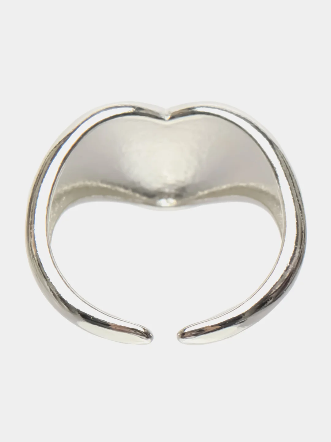 Серебряный кольцо "Love" в виде сердца