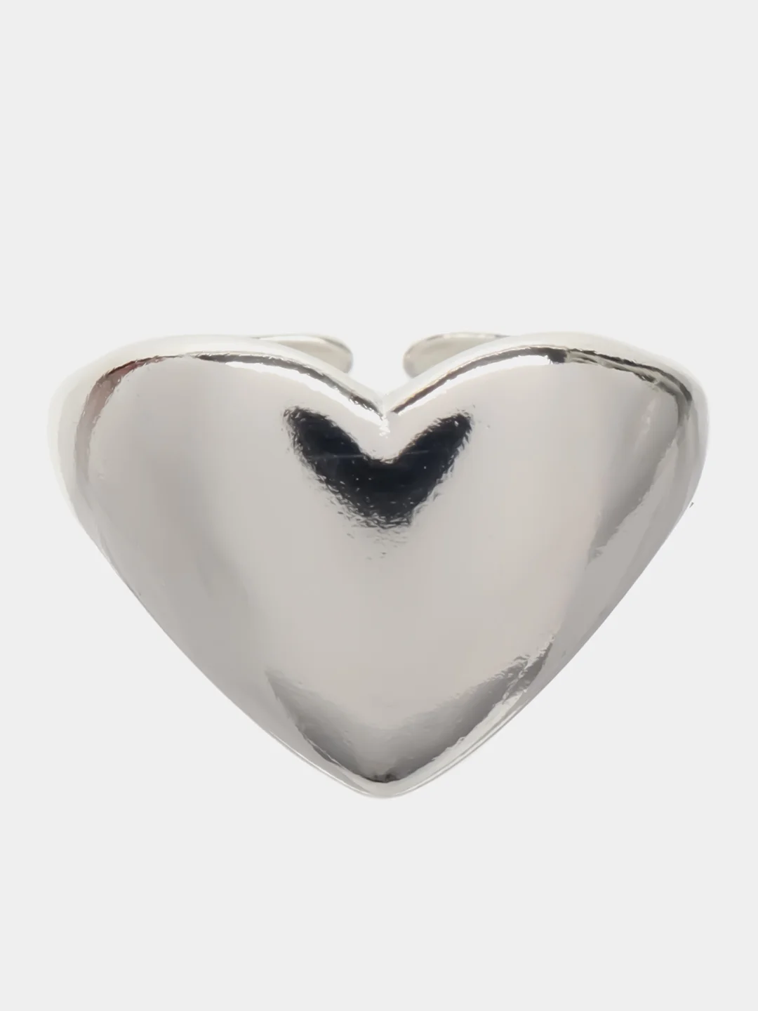 Серебряный кольцо "Love" в виде сердца