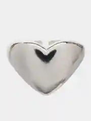 Серебряный кольцо "Love" в виде сердца