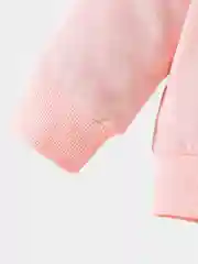 Розовый детский костюм с длинным рукавом и капюшоном для девочек