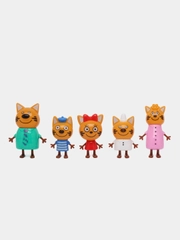 Набор пластиковых игрушек Три кота/коробка 5 шт